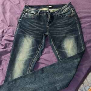 Grace in LA Faded Blue Skinny Jeans